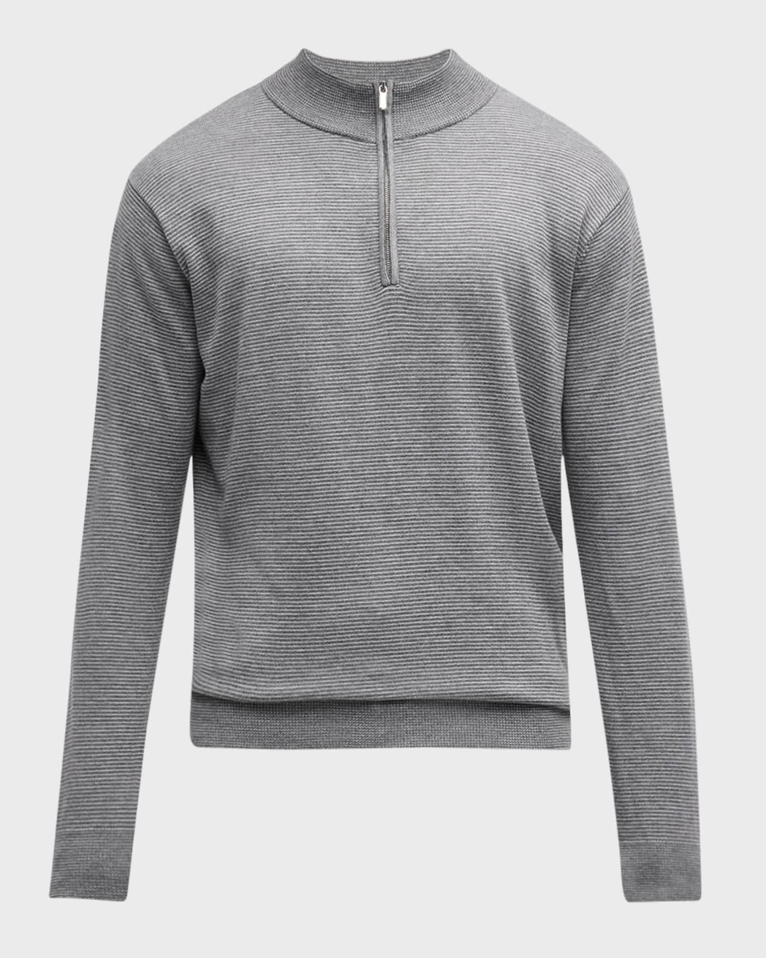 Men's Canton Stripe Quarter-Zip Sweater Product Image