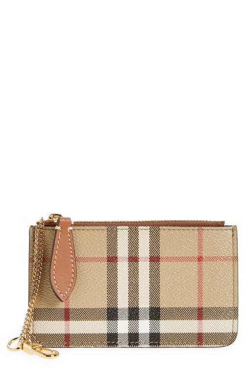 Womens Kelbrook Check Leather Coin Purse Product Image