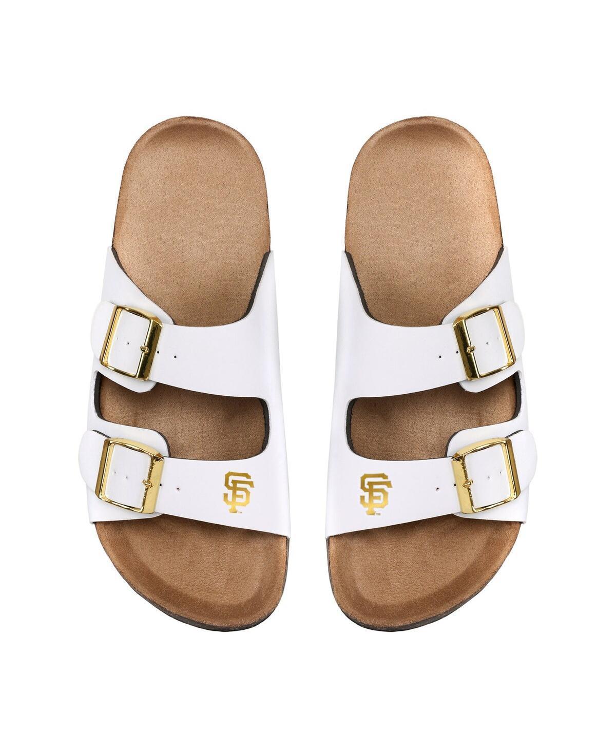 Womens FOCO Los Angeles Dodgers Double-Buckle Sandals Product Image