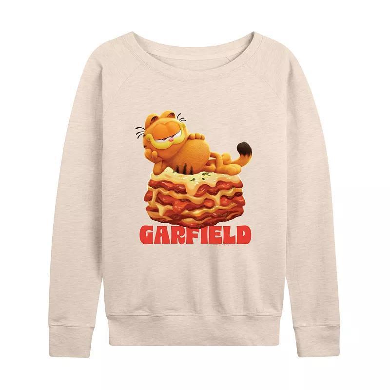 Womens The Garfield Movie The Garfield Lasagna Lightweight French Terry Sweatshirt Product Image