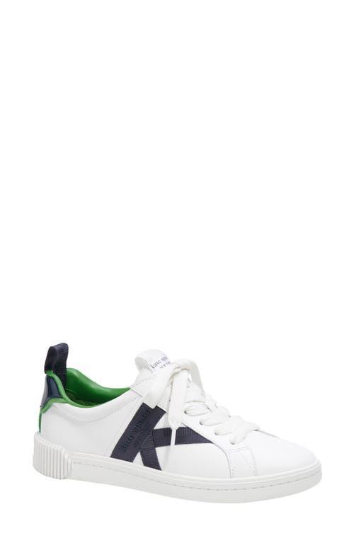 Kate Spade New York Womens Signature Lace-Up Sneakers - True White Product Image