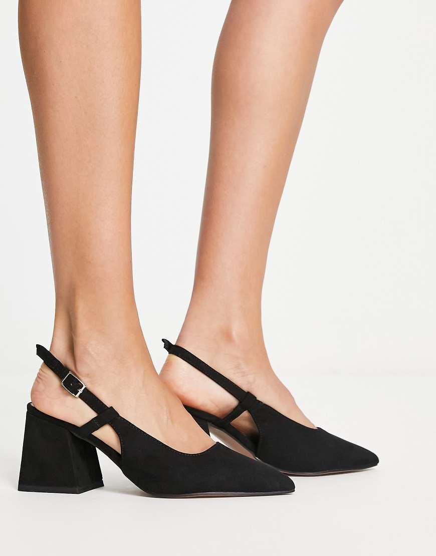 ASOS DESIGN Lake bow pointed ballet flats Product Image