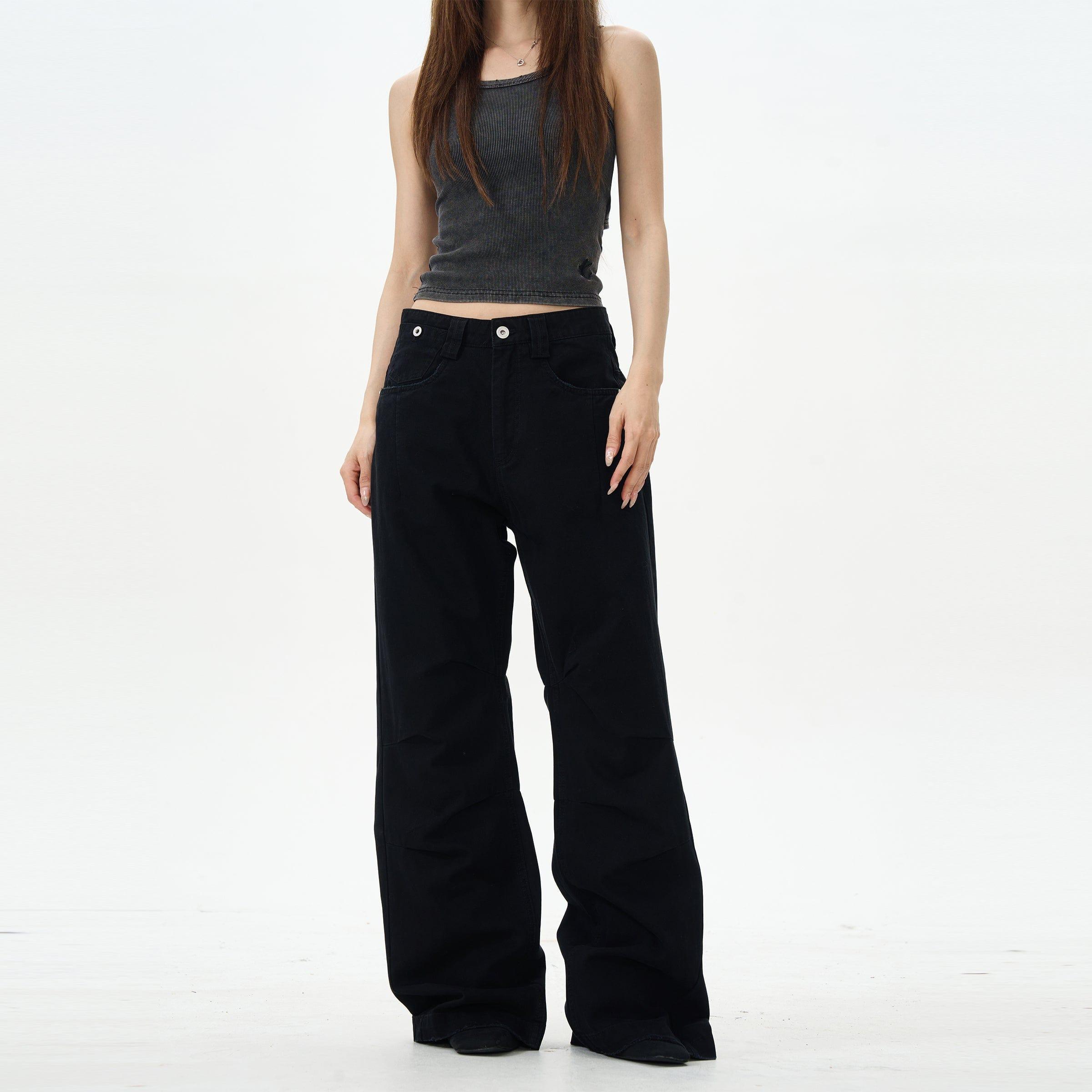RT No. 12633 PLEATED STRAIGHT PANTS Product Image