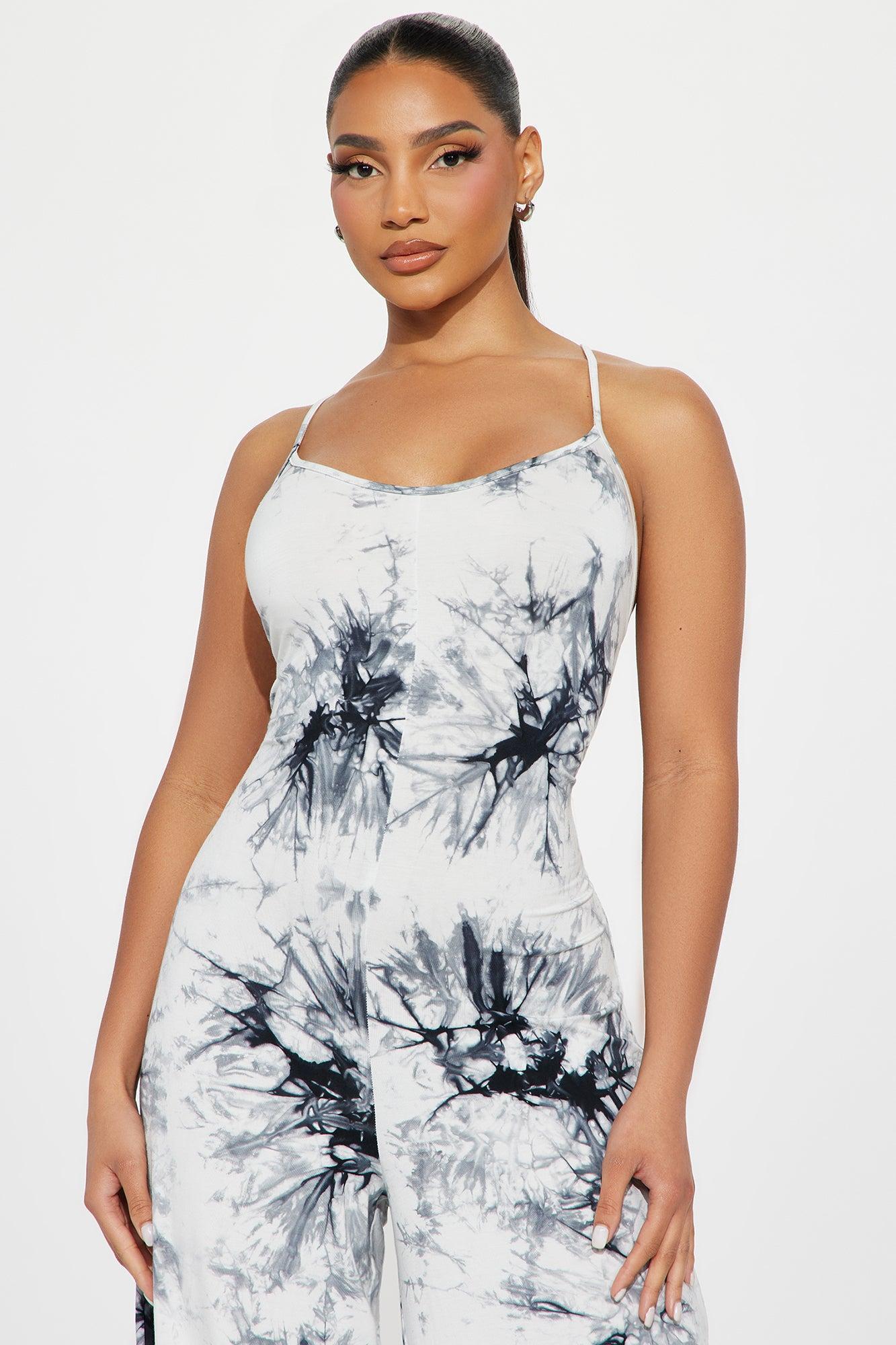 Fresh Air Tie Dye Jumpsuit - White/combo Product Image