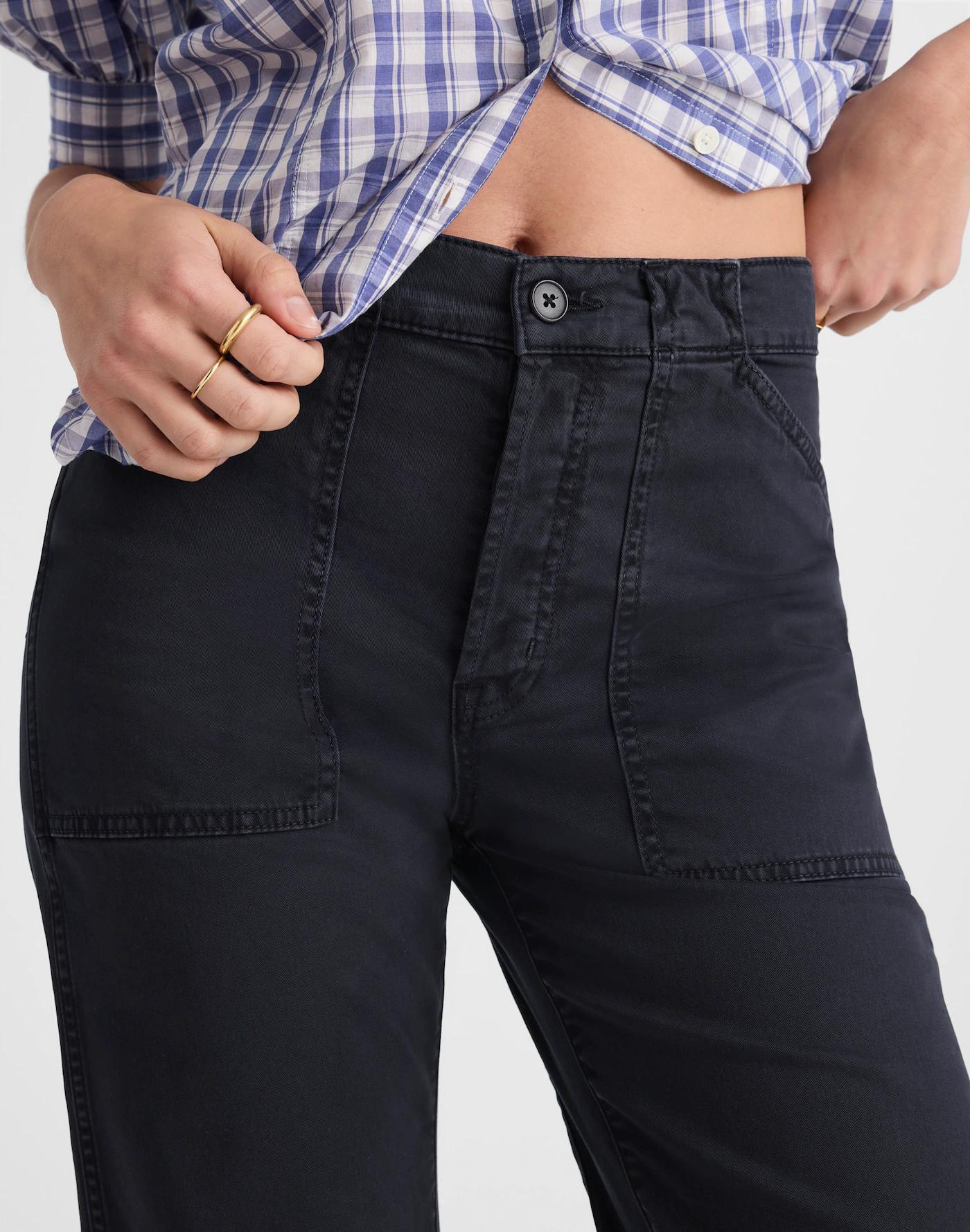 The Darted Barrel-Leg Utility Pant Product Image