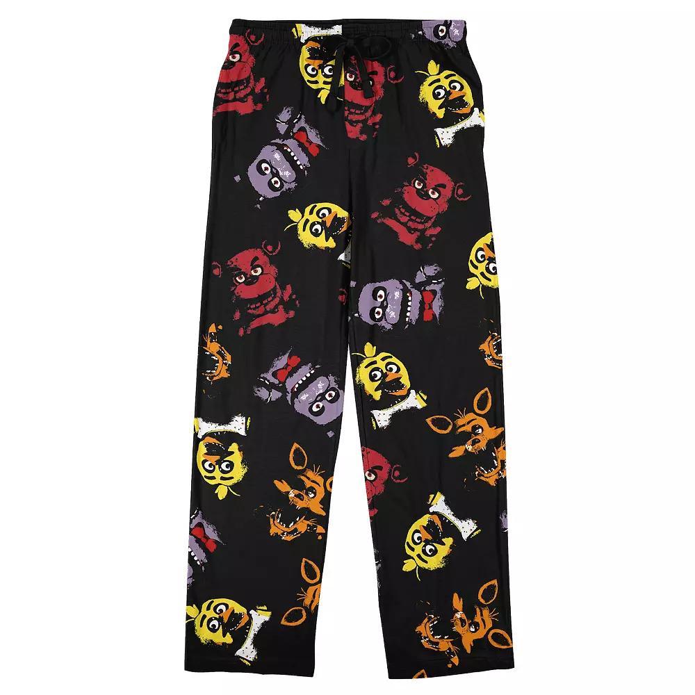 Men's Five Nights At Freddy's Pajama Pants, Size: XXL, Black Product Image