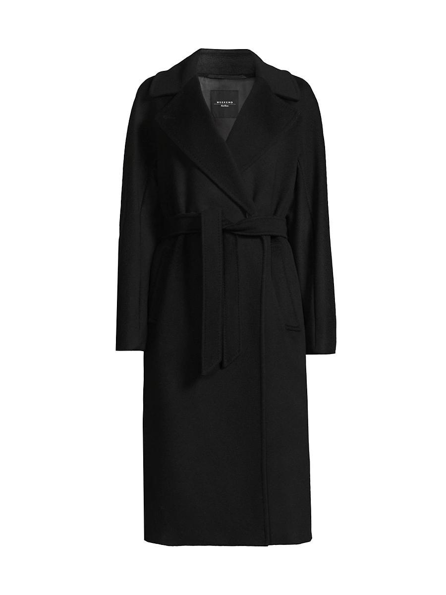 Womens Resina Virgin Wool Belted Coat Product Image