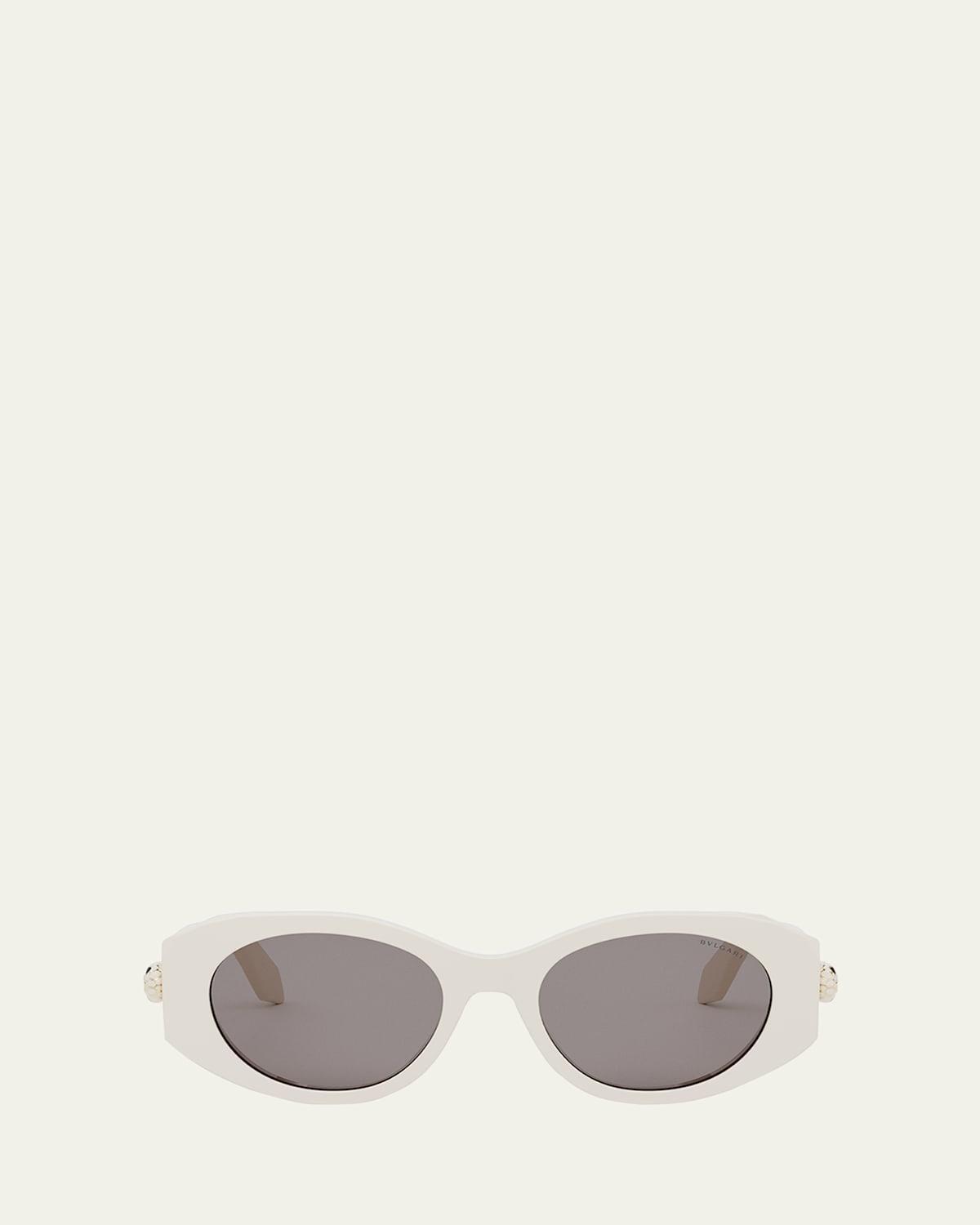 Logo Acetate Oval Sunglasses Product Image