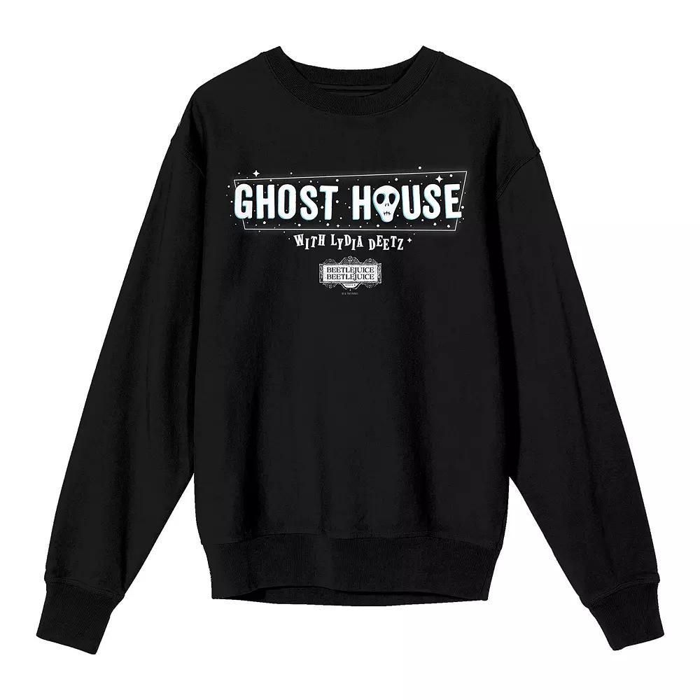 Men's Beetlejuice Sign Long Sleeve Tee, Size: XXL, Black Product Image