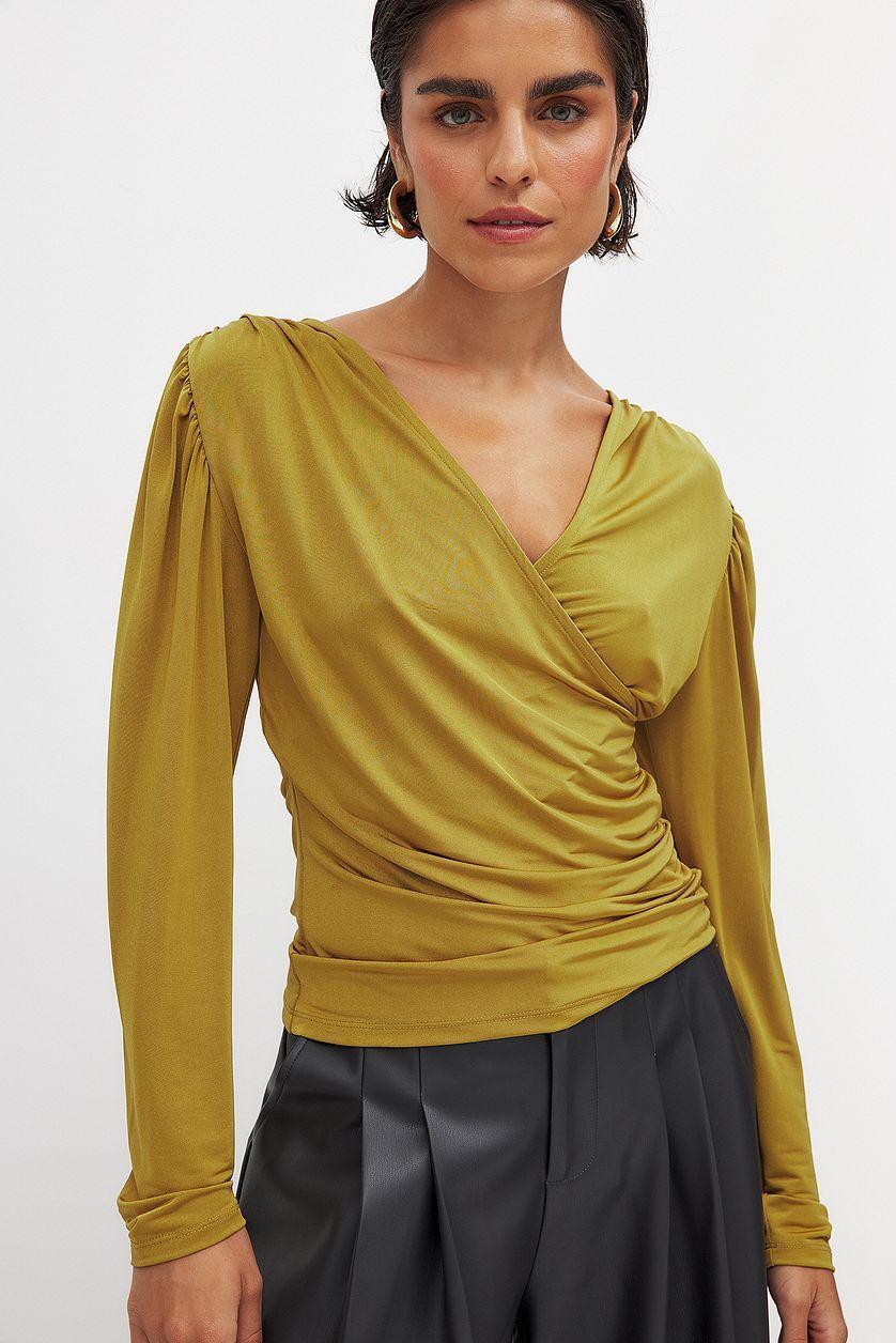 Overlap Long Sleeve Top Product Image