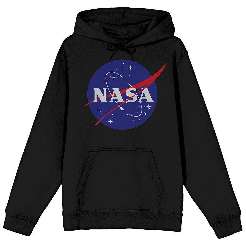 Men's NASA Logo Hoodie, Size: Small, Black Product Image