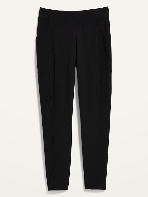 High-Waisted Side-Pocket 7/8 Leggings Product Image