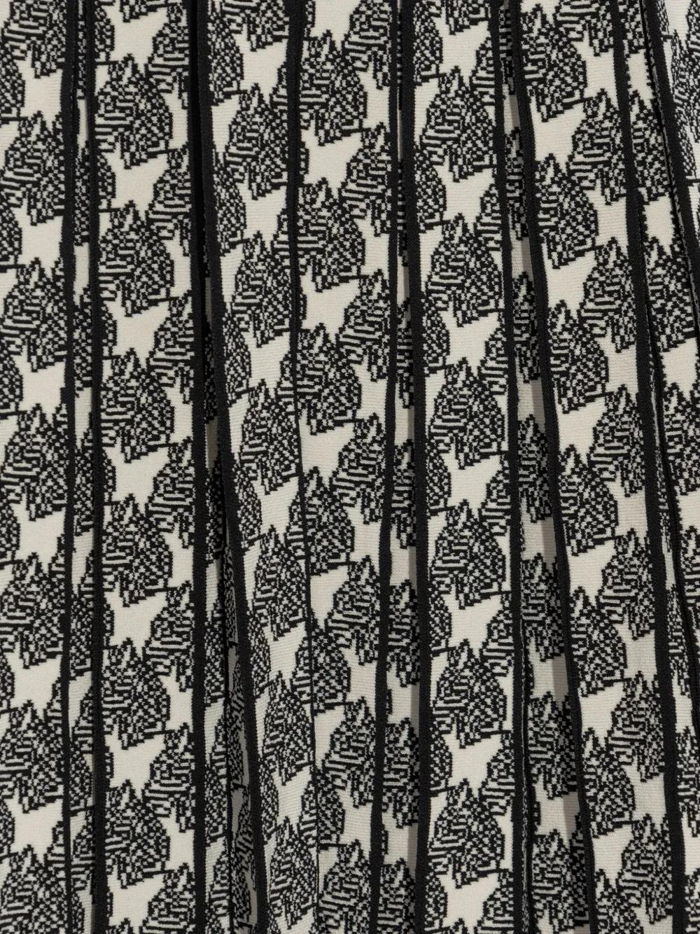 abstract-pattern print midi dress Product Image