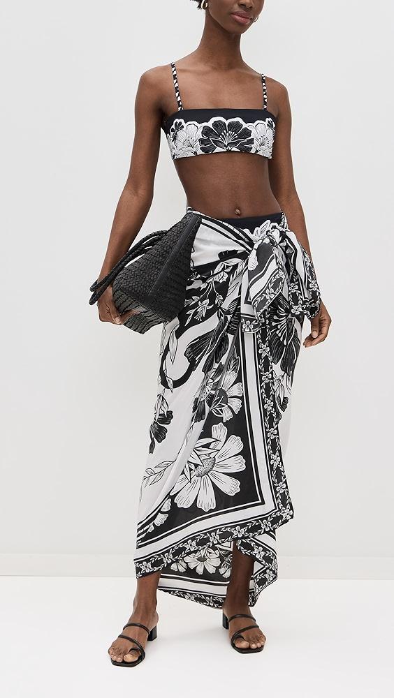 FARM Rio Flower Leopards Panneaux Sarong | Shopbop Product Image