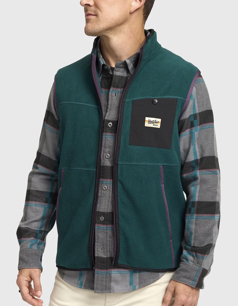 HOWLER BROTHERS Free Range Mens Fleece Vest - MARINE Product Image