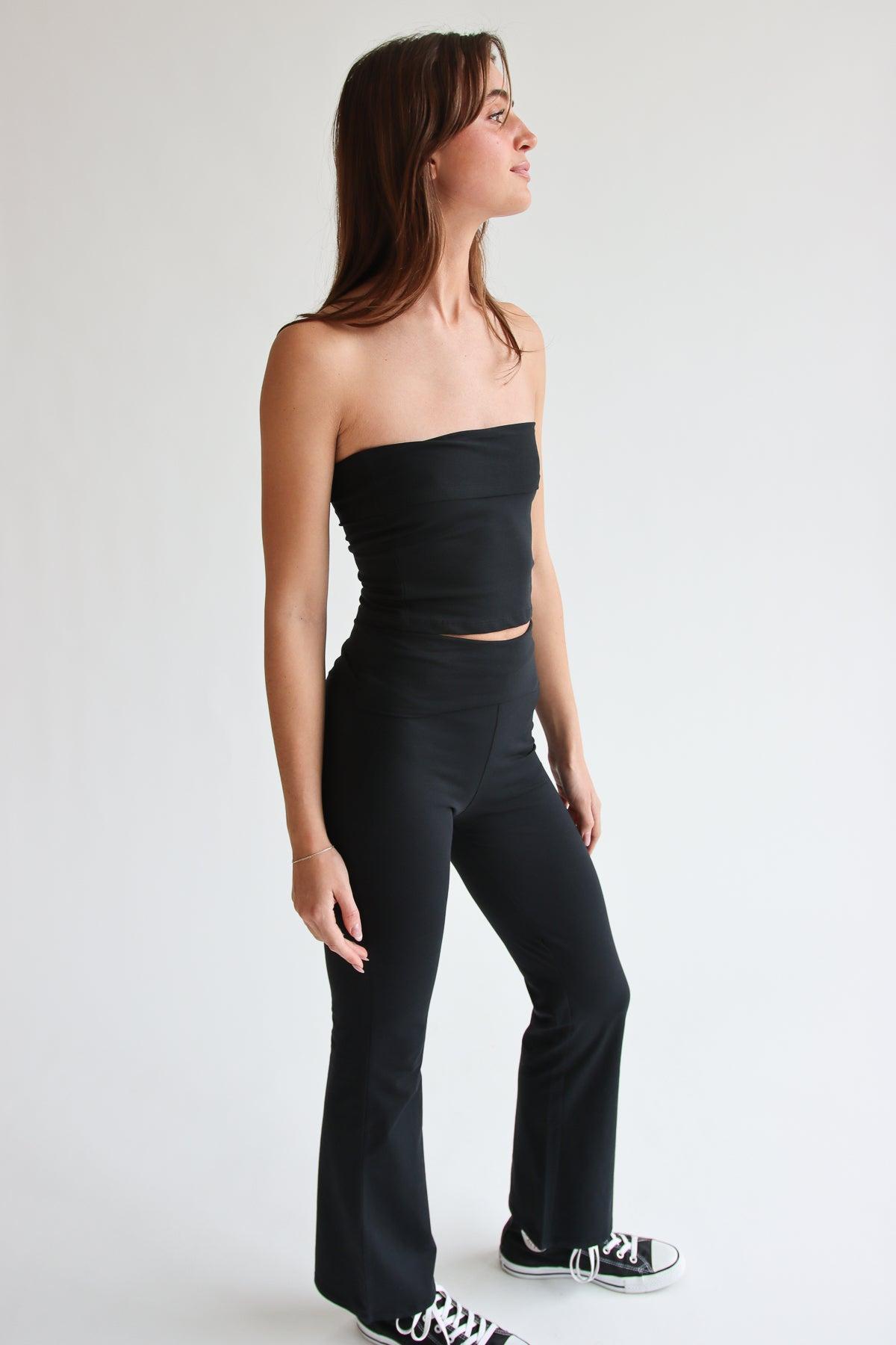 Foldover Flare Pants Product Image