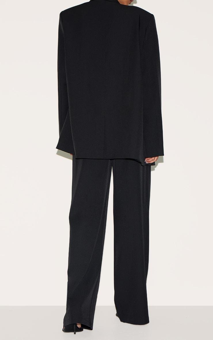 Black Tailored Woven Wide Leg Pant Product Image