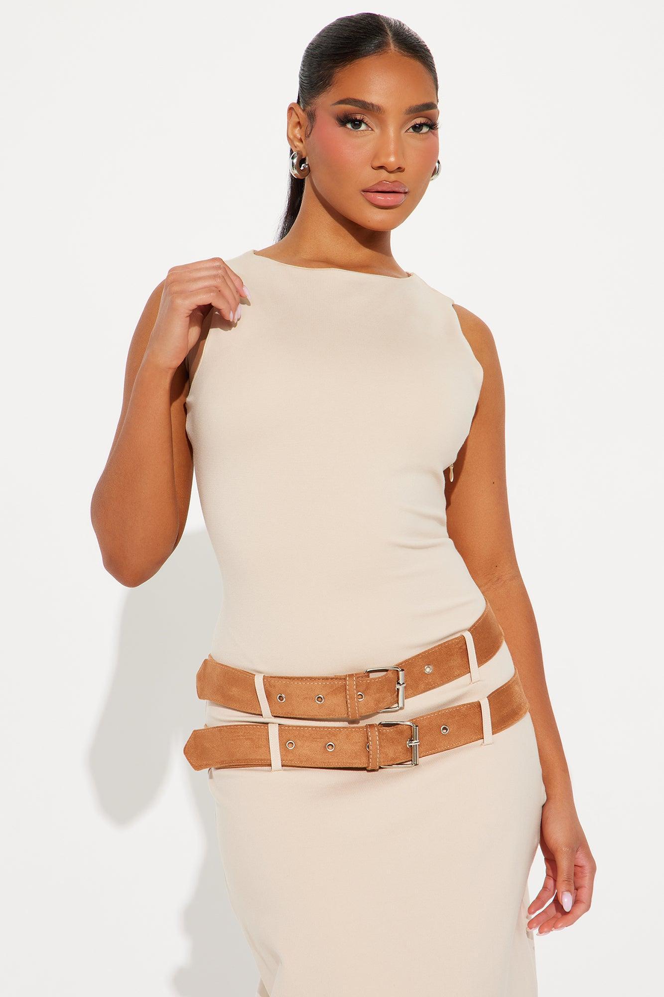 Quick Getaway Maxi Dress - Tan Product Image