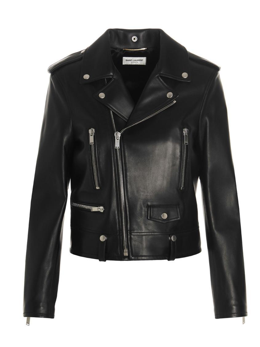 SAINT LAURENT Black Biker Jacket Product Image