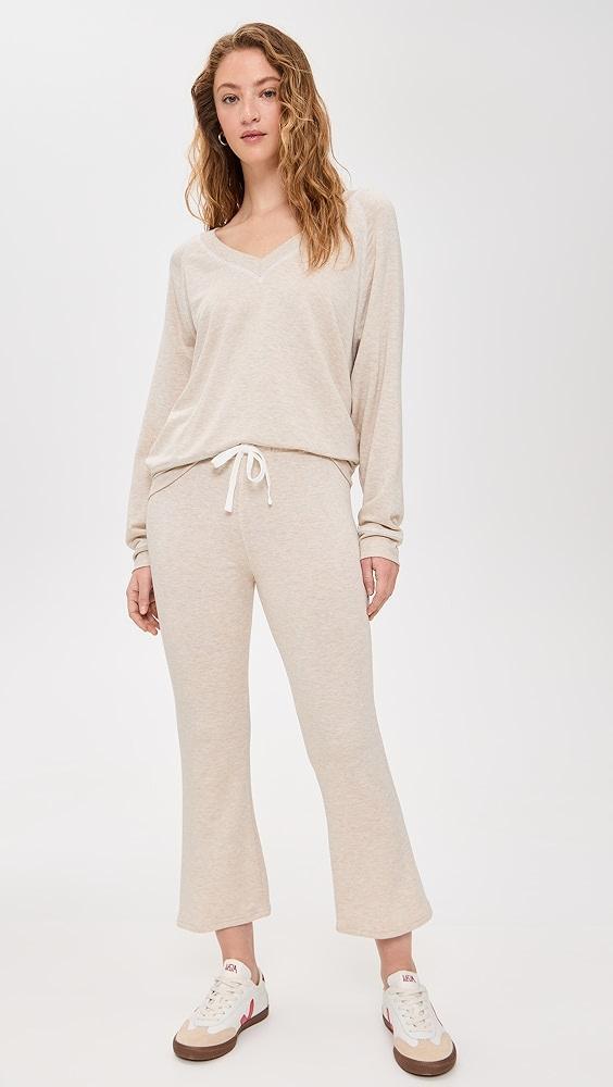 Splits59 Brooks Fleece Cropped Flare Sweatpants | Shopbop Product Image