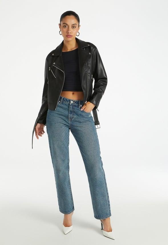 Faux Leather Jacket Product Image