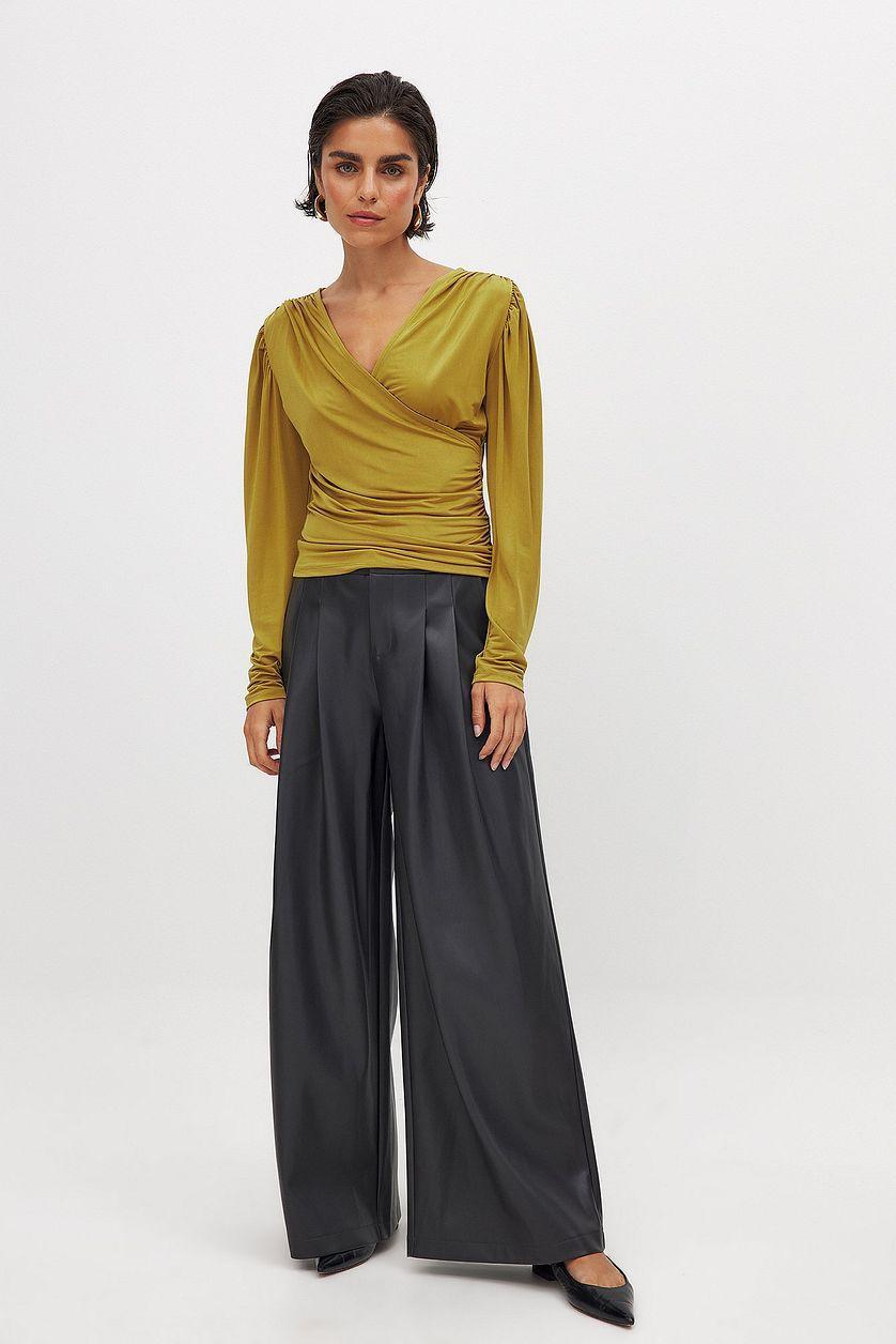 Overlap Long Sleeve Top Product Image