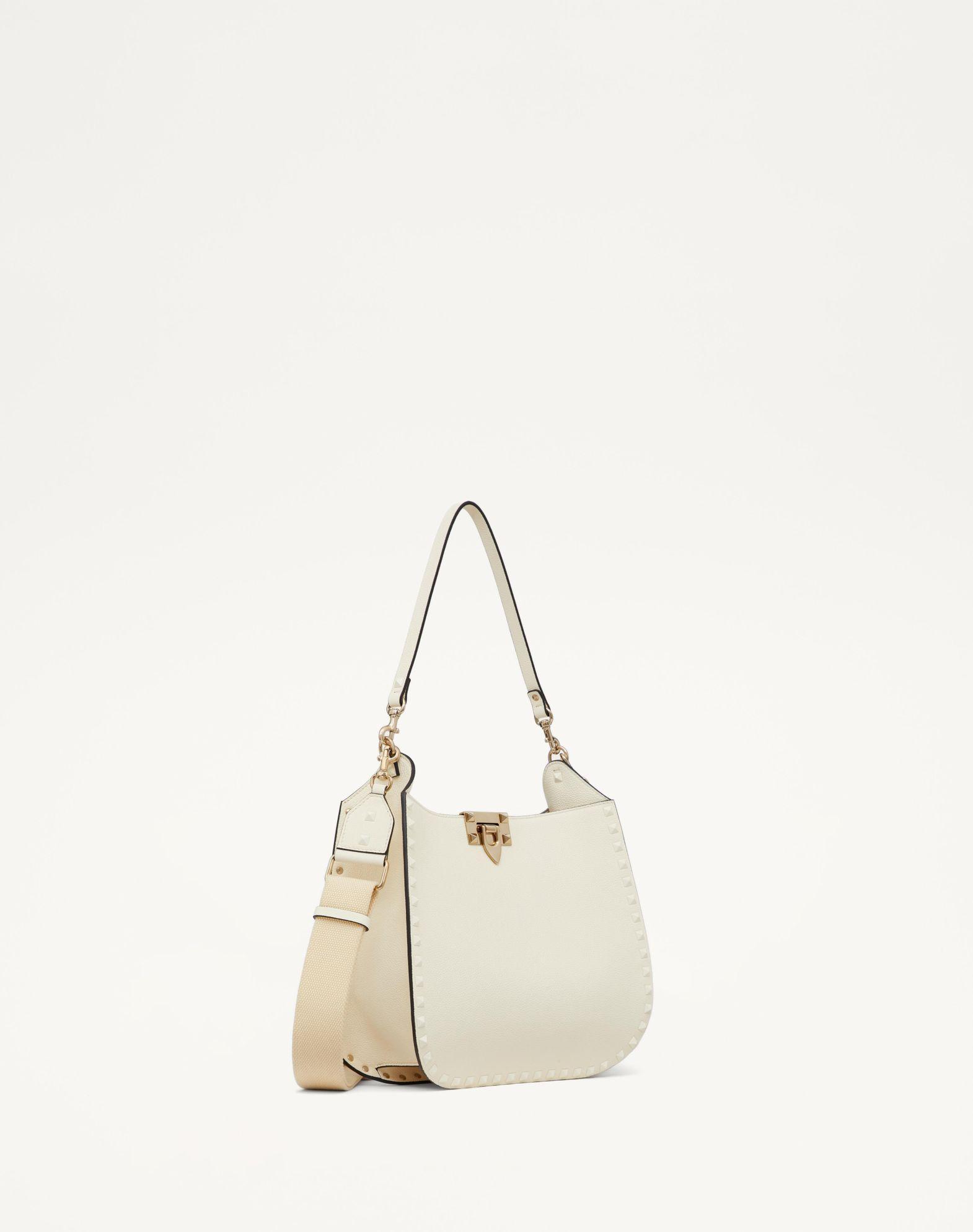 Rockstud Grainy Calfskin Hobo Bag Product Image