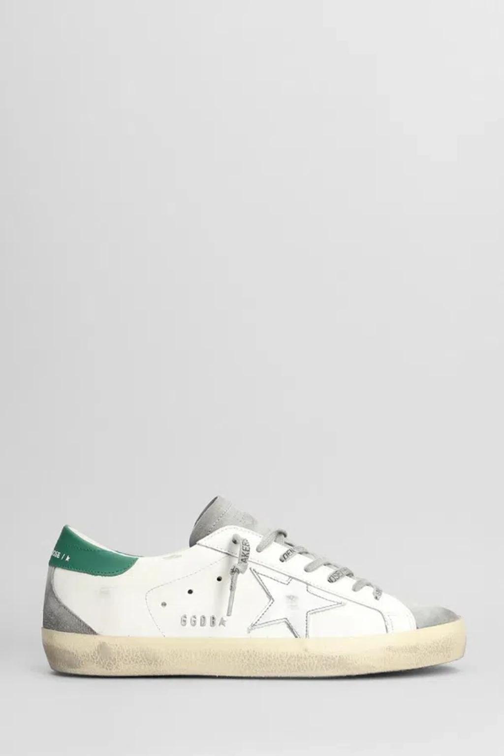 GOLDEN GOOSE Superstar Sneakers In White Suede And Leather Product Image