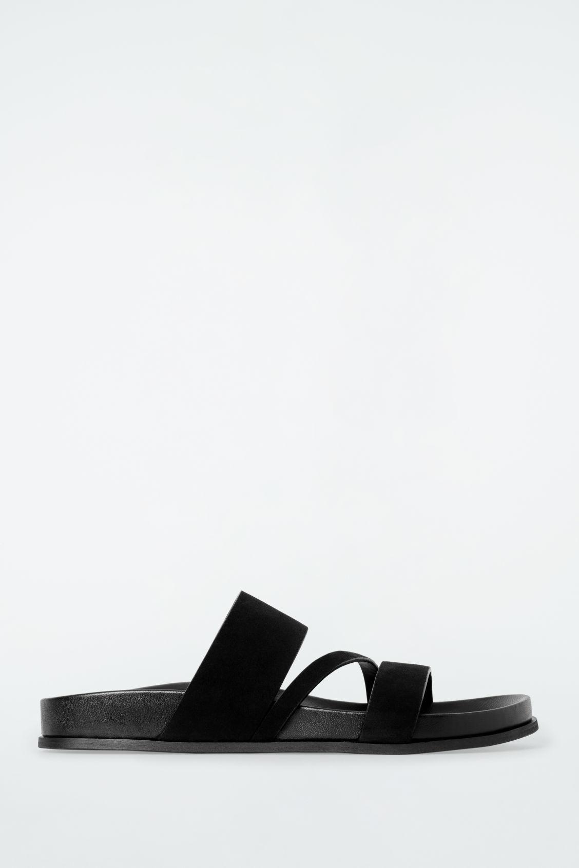 MULTI-STRAP SUEDE SANDALS Product Image