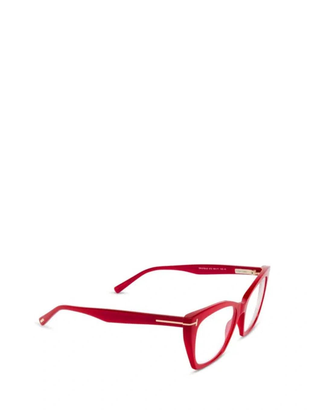 TOM FORD Cat-eye Frame Glasses In Shiny Dark Pink Product Image