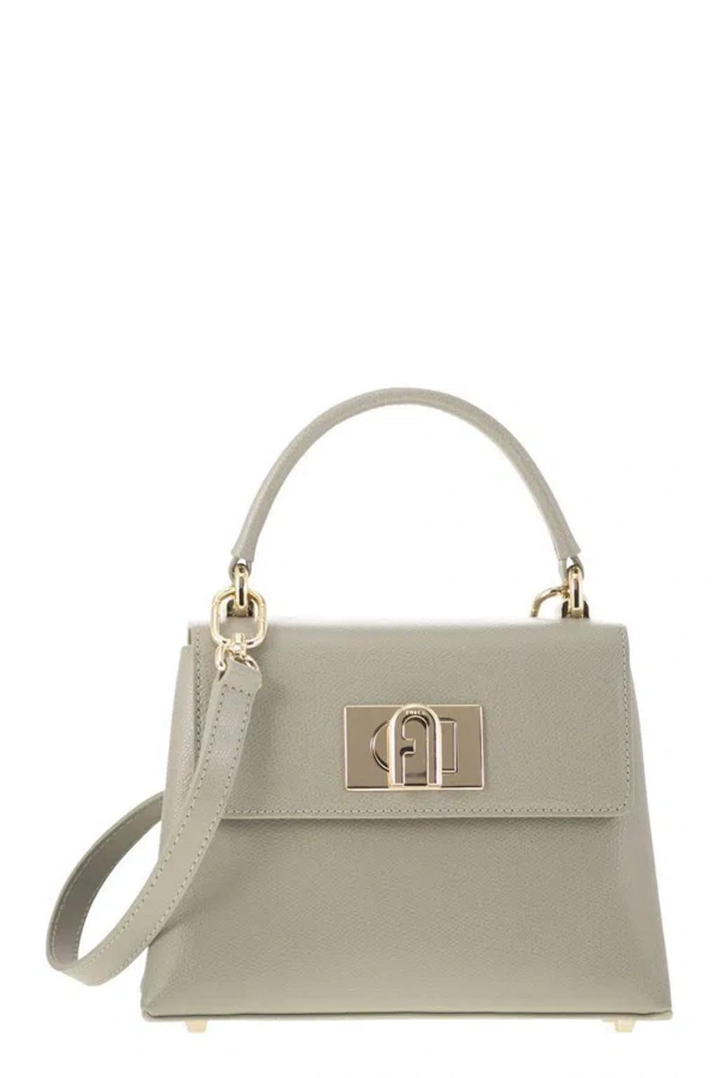 FURLA Mini Top Handle Coconut Bag In Grigio Product Image