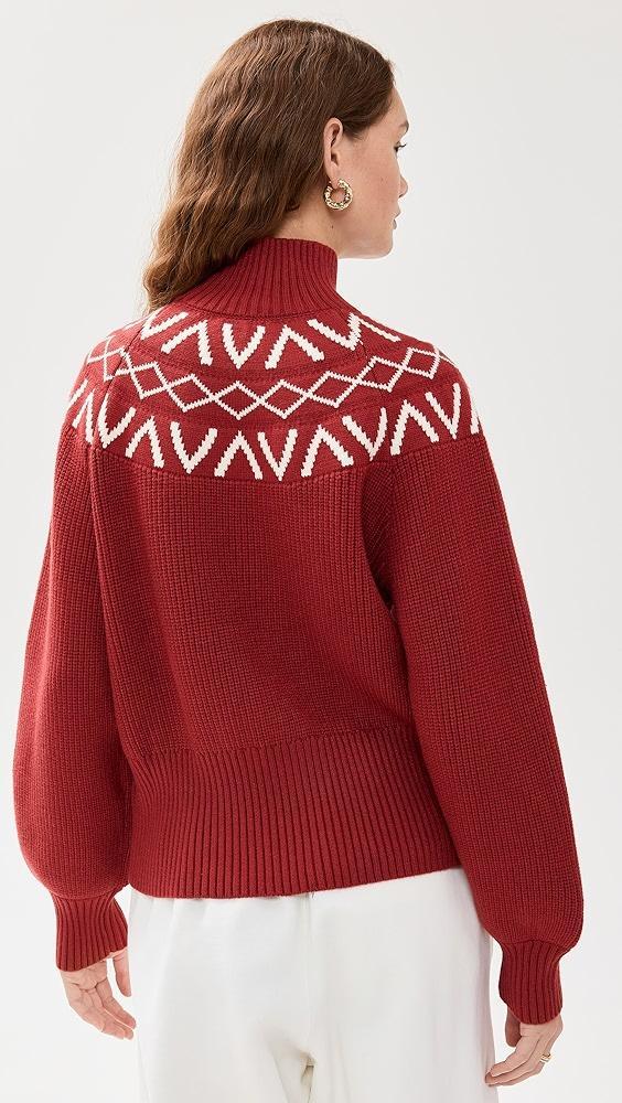 Varley Marcie Fair Isle Yoke Knit Sweater | Shopbop Product Image