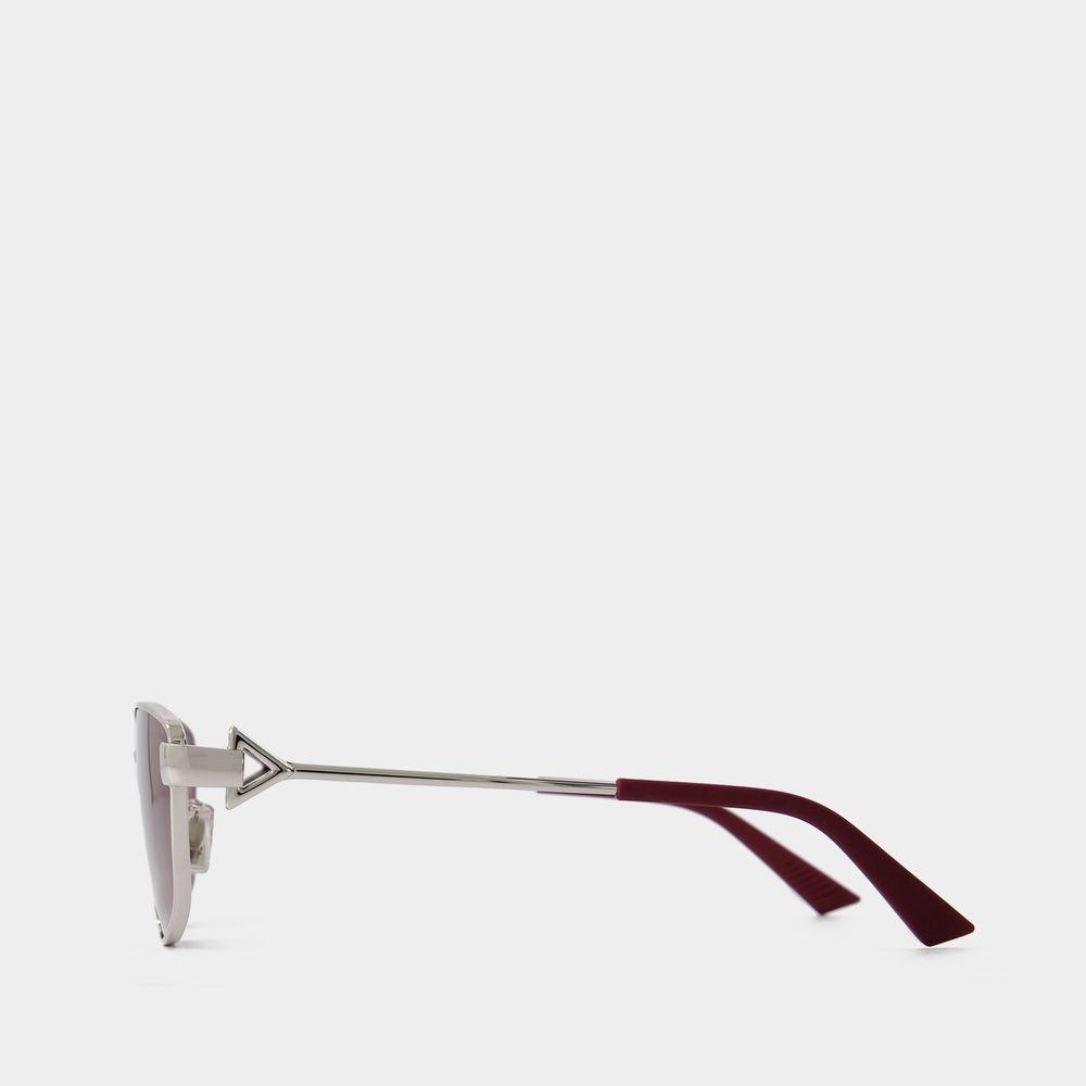 BOTTEGA VENETA Bv1185s Sunglasses In Silver Product Image