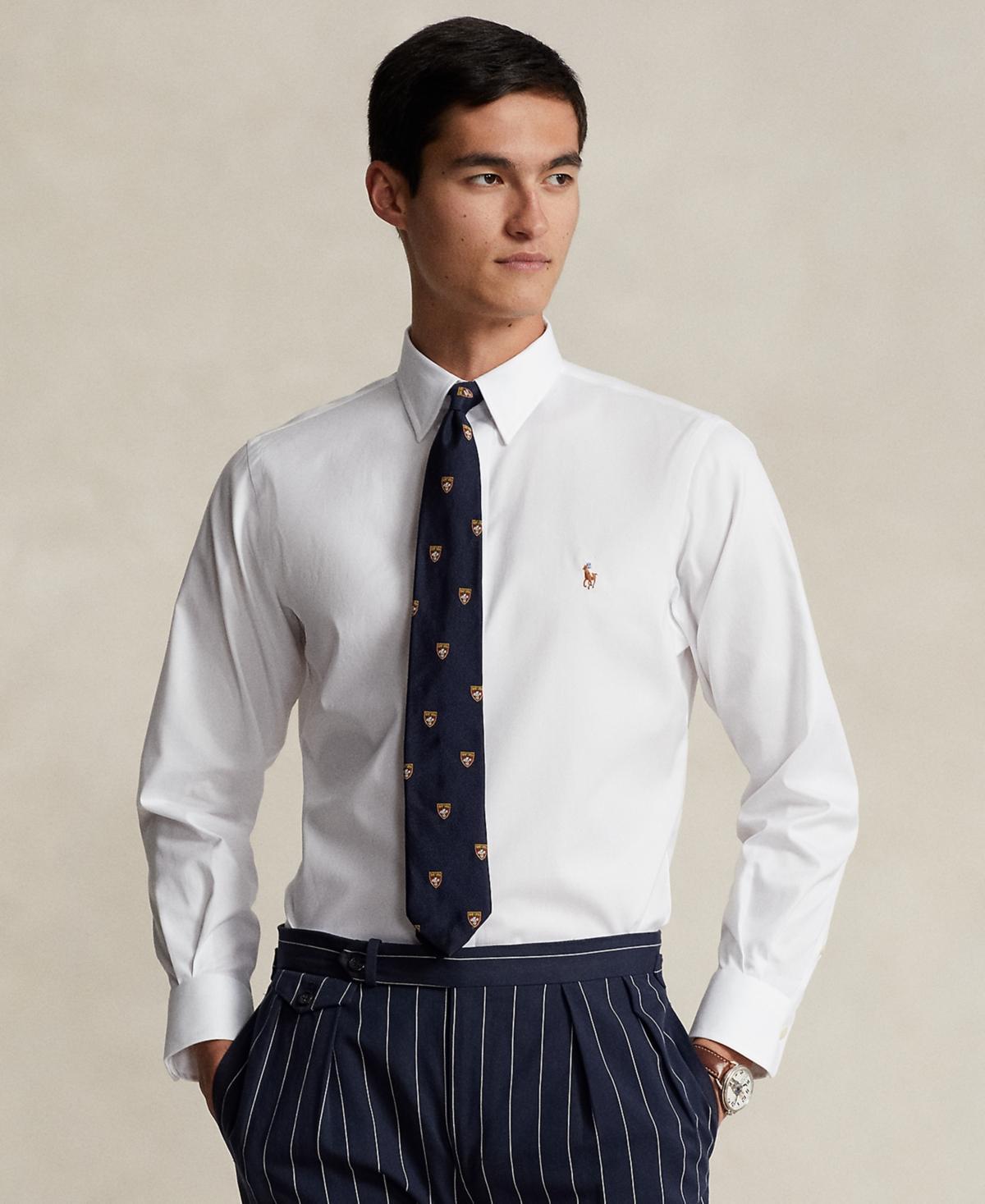 Polo Ralph Lauren Classic Fit Point Collar Solid Pinpoint Dress Shirt Product Image