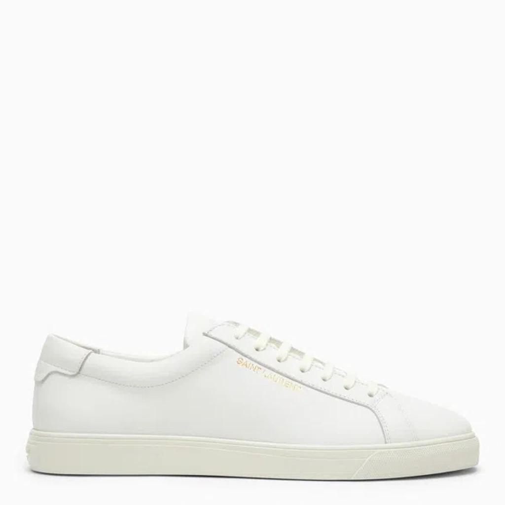 SAINT LAURENT Andy White Leather Trainer Product Image