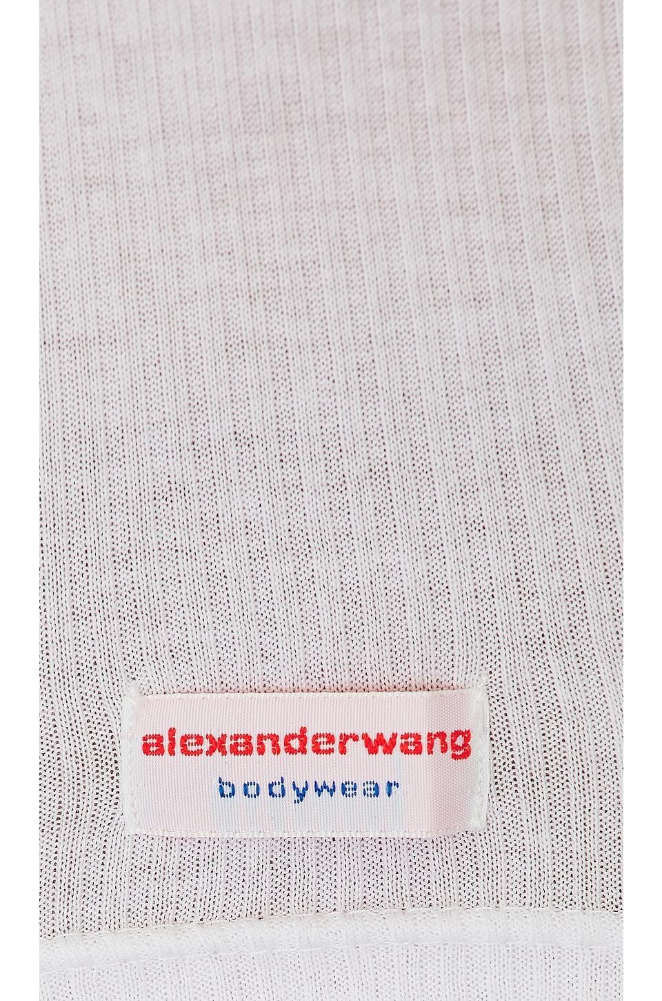 Cropped Short Sleeve Crewneck Tee Alexander Wang Product Image