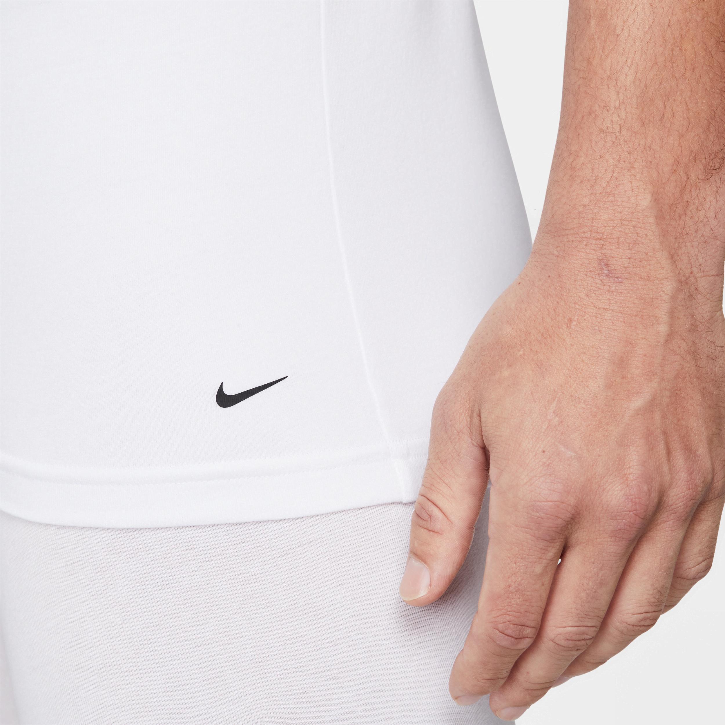 Nike Men's Dri-FIT Essential Cotton Stretch Slim Fit Crew Neck Undershirt (2-Pack) Product Image