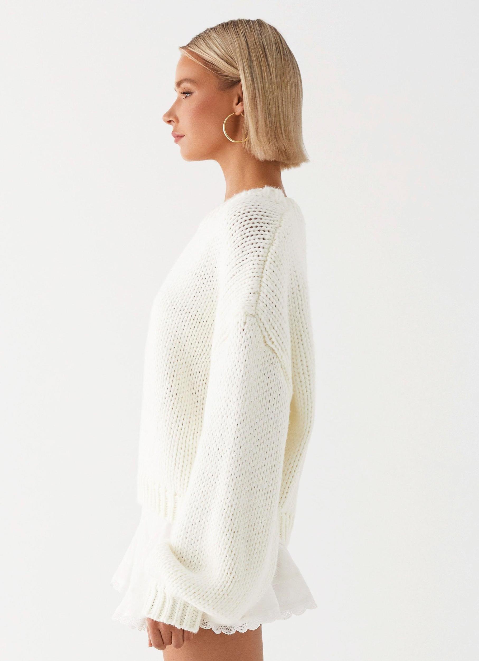 Costella Knit Sweater - Ivory Product Image