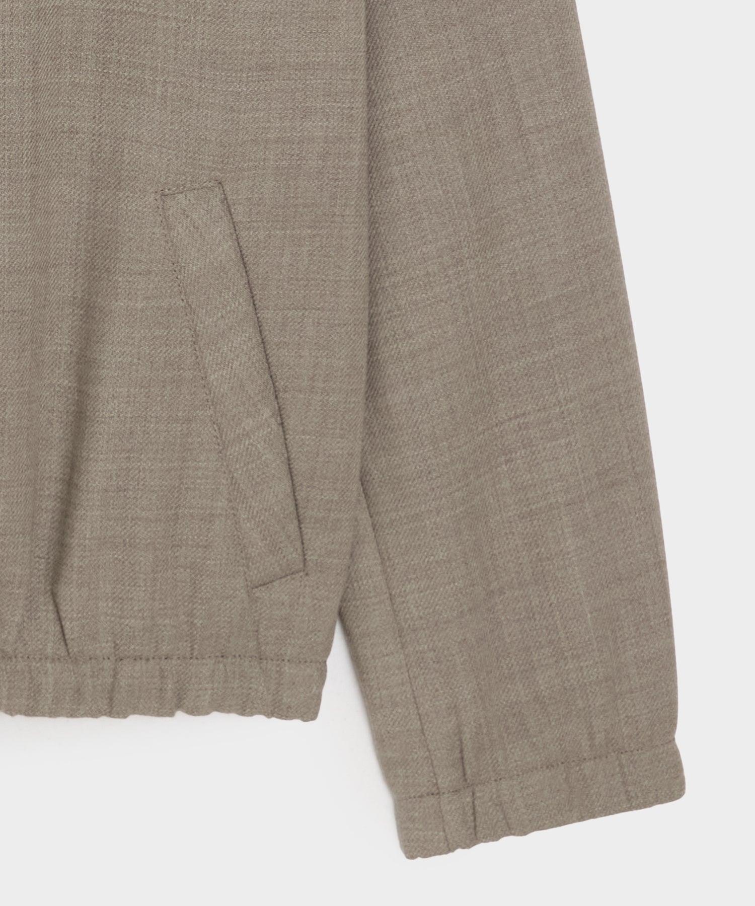 Lightweight Italian Wool Bomber Jacket Product Image