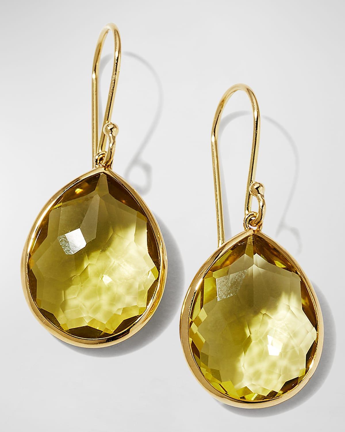 Small Teardrop Earrings in 18K Gold Product Image