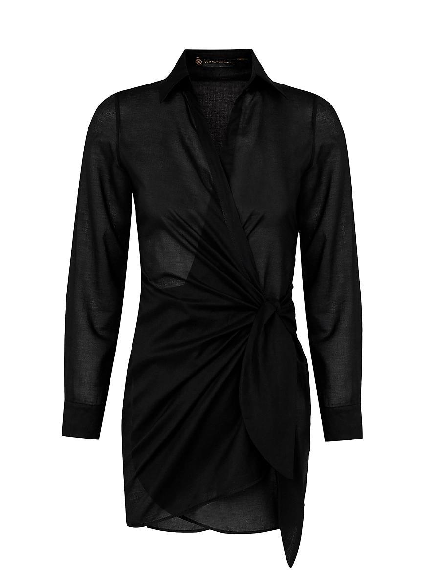 Womens Lia Twisted Cotton Cover-Up Product Image