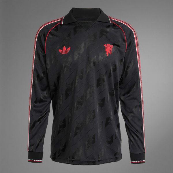 adidas Manchester United LFSTLR Jersey Black XL Mens Product Image