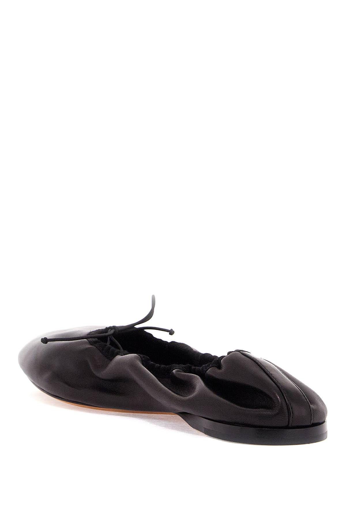 THE ROW Awar Leather Ballet Flats In Black Product Image