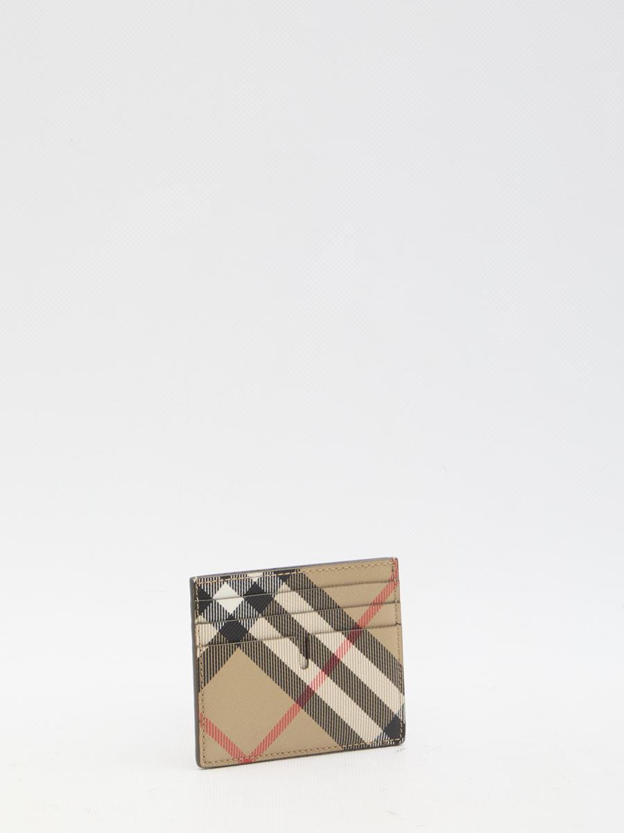 BURBERRY Check Card Case In Beige Product Image