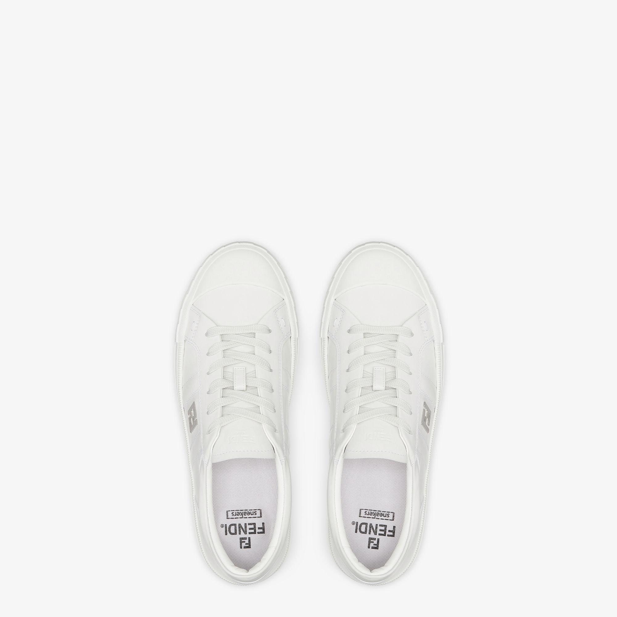 Domino sneakersWhite leather low-tops Product Image