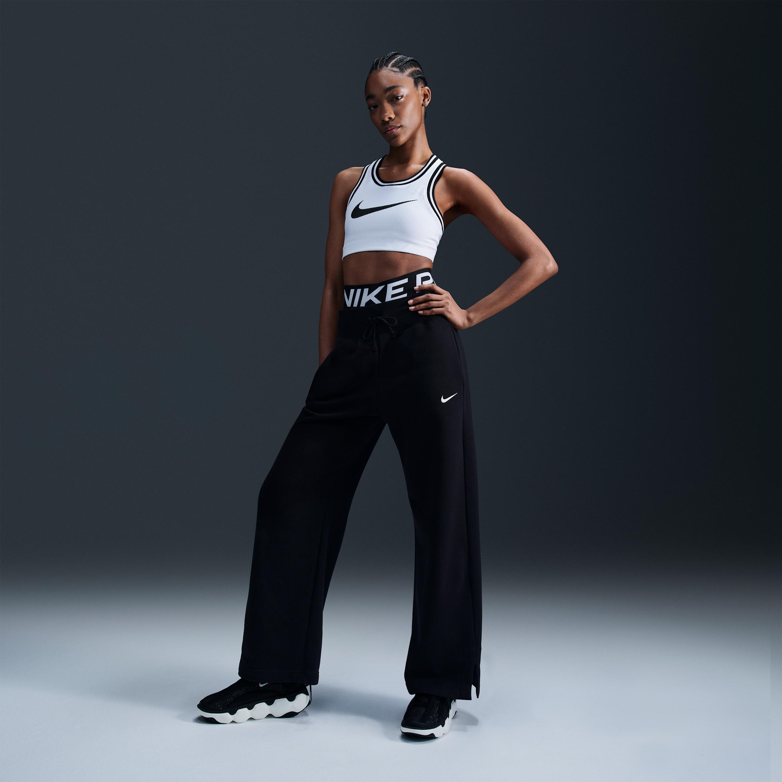 Womens Nike Sportswear Phoenix Fleece High-Waisted Wide-Leg Sweatpants | DQ5615-010 Product Image