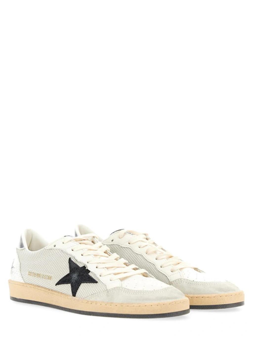 GOLDEN GOOSE Ball-star Low-top Sneakers In Metallic Product Image