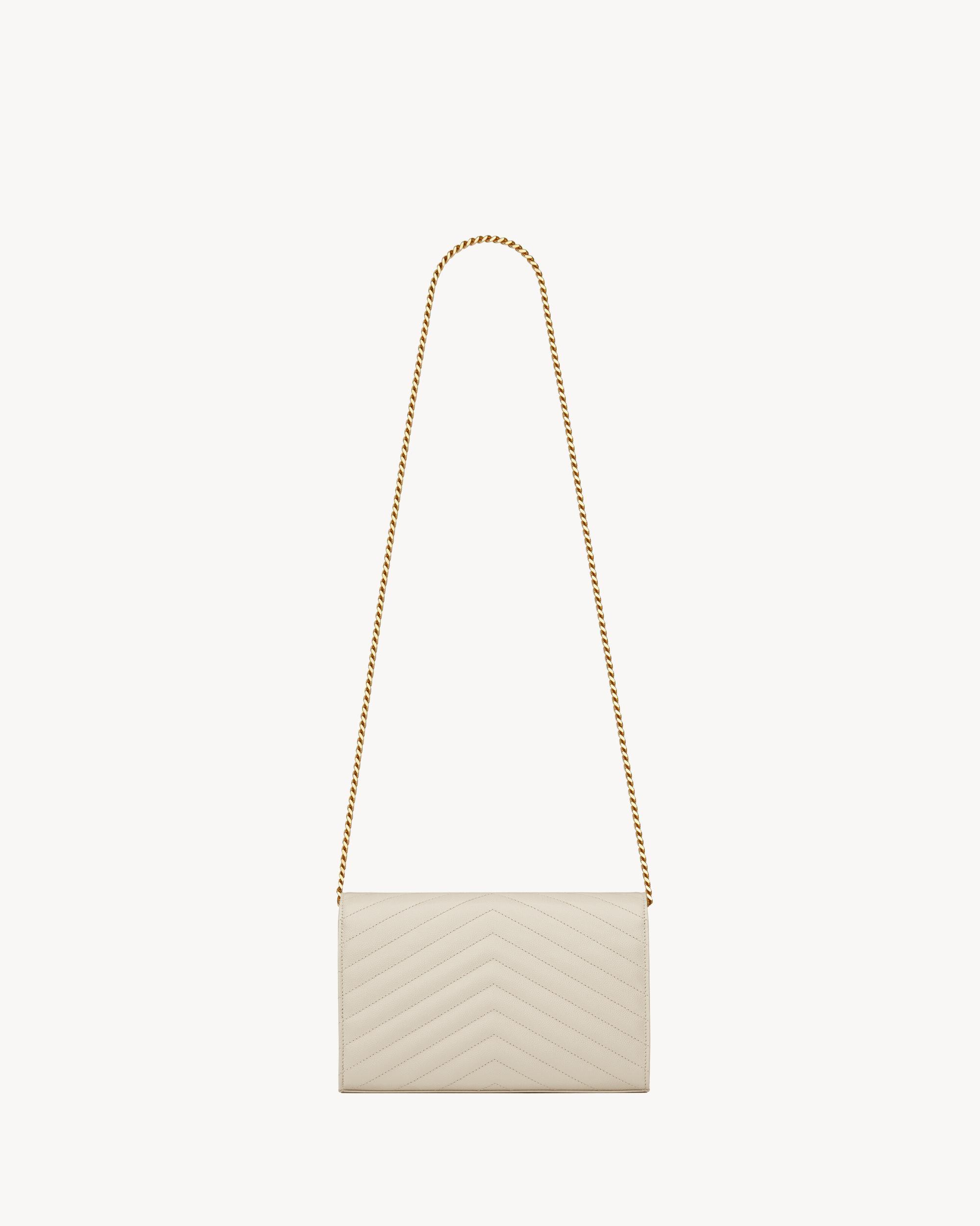 CLASSIC CASSANDRE CHAIN WALLET IN GRAIN DE POUDRE LEATHER Product Image