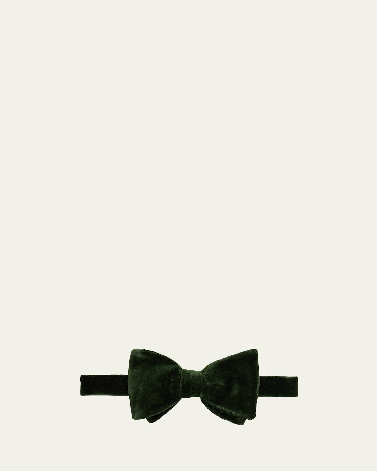 Mens Cotton Velvet Bow Tie Product Image