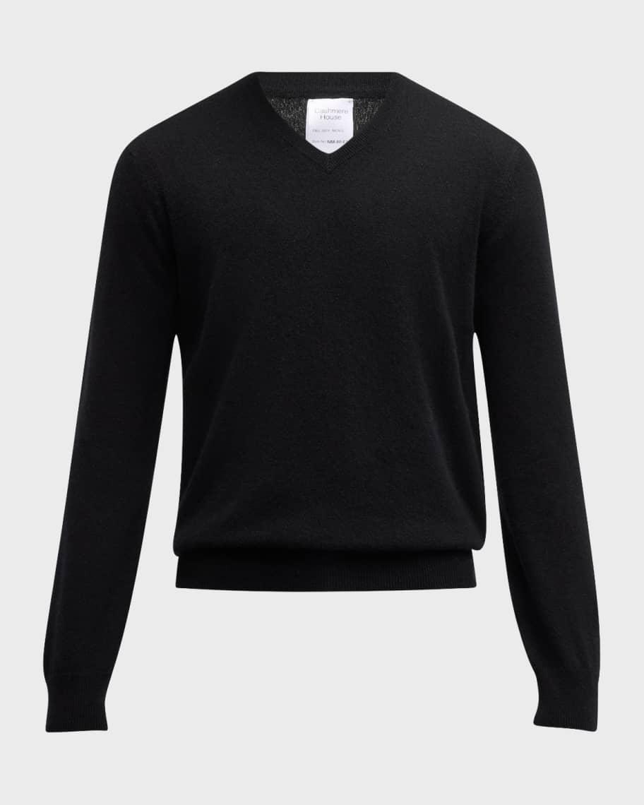 Mens Cashmere V-Neck Sweater Product Image